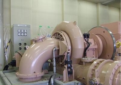 藻岩浄水場発電所（横軸フランシス水車）
