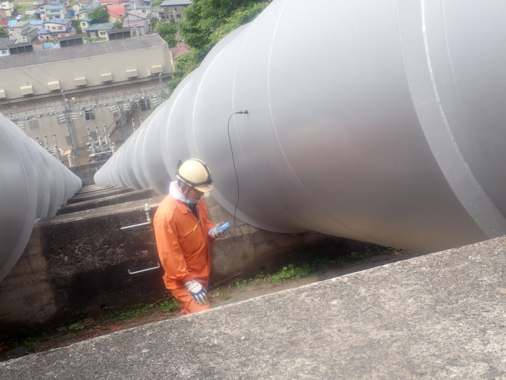 振動測定中